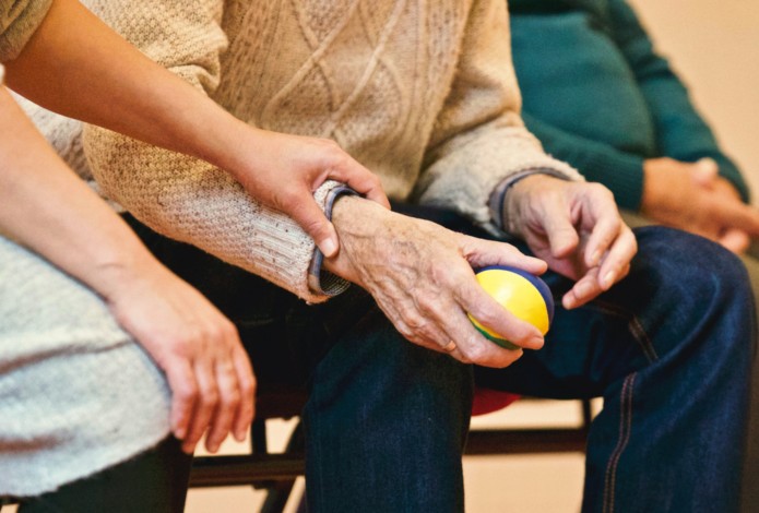 Elder care hand hold