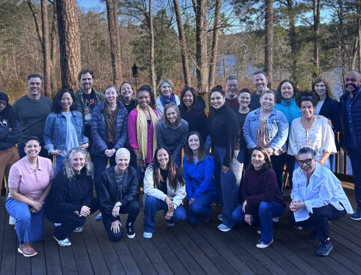 Group of TBP participants gathering in nature